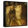 Joan of Arc-Dante Gabriel Rossetti-Framed Stretched Canvas