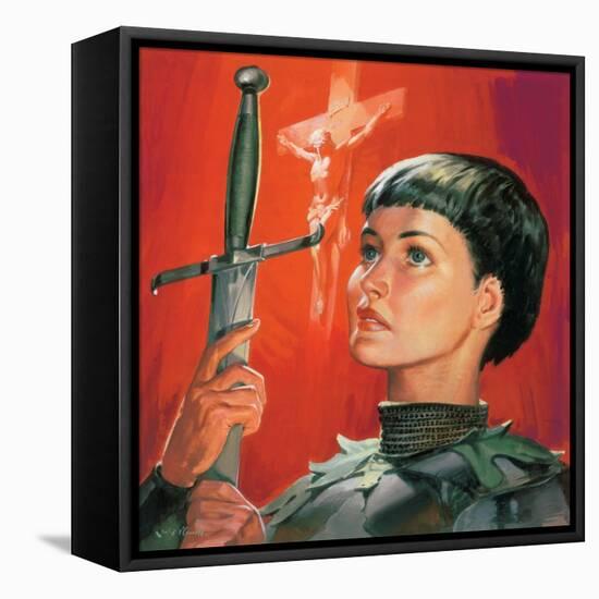 Joan of Arc-McConnell-Framed Stretched Canvas