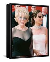 Joan Rivers And Melissa Rivers-null-Framed Stretched Canvas