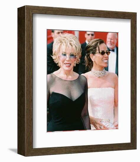 Joan Rivers And Melissa Rivers-null-Framed Photo