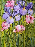 Roses and Irises in the Garden,2003-Joan Thewsey-Giclee Print