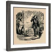 'Joan trying it on',-John Leech-Framed Giclee Print