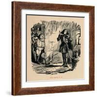 'Joan trying it on',-John Leech-Framed Giclee Print