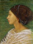 Head of a Mulatto Woman, 1861 (Oil on Paper Laid on Linen)-Joanna Boyce Wells-Mounted Giclee Print