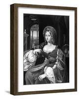 Joanna Colonna-Raffaello Sanzio-Framed Art Print