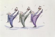 Three Kings Dancing a Jig-Joanna Logan-Laminated Giclee Print