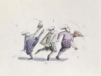 Three Kings Dancing a Jig-Joanna Logan-Laminated Giclee Print