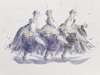 Three Kings Dancing a Jig-Joanna Logan-Framed Stretched Canvas