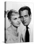 JOANNE WOODWARD AND PAUL NEWMAN in the 50's (b/w photo)-null-Stretched Canvas