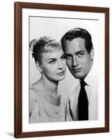 JOANNE WOODWARD AND PAUL NEWMAN in the 50's (b/w photo)-null-Framed Photo