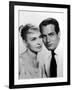 JOANNE WOODWARD AND PAUL NEWMAN in the 50's (b/w photo)-null-Framed Photo