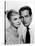 JOANNE WOODWARD AND PAUL NEWMAN in the 50's (b/w photo)-null-Stretched Canvas