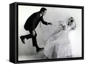 Joanne Woodward, Paul Newman. "A New Kind of Love" 1963, Directed by Melville Shavelson-null-Framed Stretched Canvas