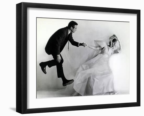 Joanne Woodward, Paul Newman. "A New Kind of Love" 1963, Directed by Melville Shavelson-null-Framed Premium Photographic Print