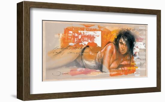 Joanne-Joani-Framed Art Print