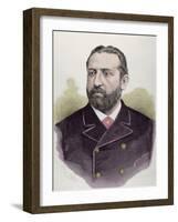 Joaquin Lopez Puigcerver (1841-1906). Spanish Politician. by Badillo. 1886. Coloured-null-Framed Giclee Print