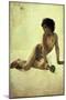 Joaquin Sorolla/ Academic Nude/1887, Museum of Fine Arts, Valencia-Joaquin Sorolla-Mounted Premium Giclee Print