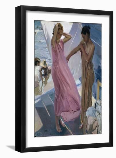 JOAQUIN SOROLLA/ After the Bath, 1909. Location: MUSEO SOROLLA, MADRID, SPAIN-Joaquin Sorolla-Framed Premium Giclee Print