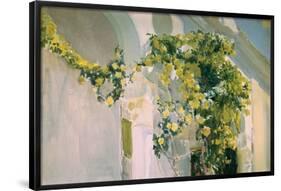 Joaquin Sorolla/ Garden of the artist's house I. Museum: MUSEO SOROLLA MADRID ESPAÑA-Joaquin Sorolla-Framed Poster