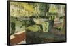 Joaquin Sorolla/ Garden of the artist's house IV. Museum: MUSEO SOROLLA MADRID ESPAÑA-Joaquin Sorolla-Framed Poster