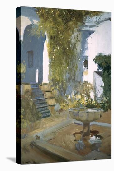 Joaquin Sorolla/ Garden of the artist's house V. Museum: MUSEO SOROLLA MADRID ESPAÑA-Joaquin Sorolla-Stretched Canvas