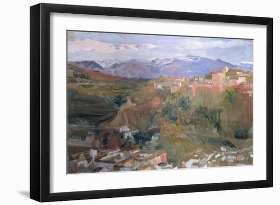 Joaquin Sorolla/ Granada, Oil, 1920.-Joaquin Sorolla-Framed Premium Giclee Print