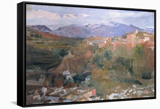 Joaquin Sorolla/ Granada, Oil, 1920.-Joaquin Sorolla-Framed Stretched Canvas