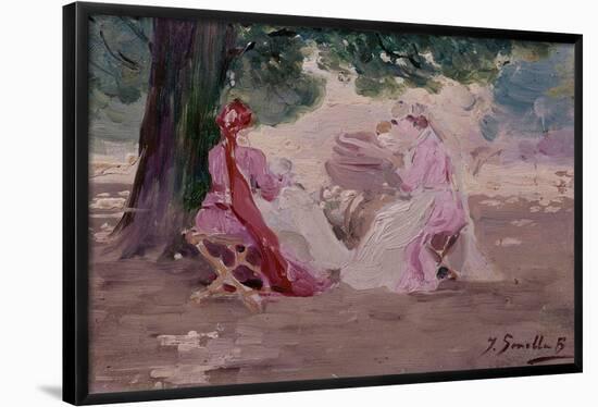 JOAQUIN SOROLLA/ NURSES. Location: PRIVATE COLLECTION, MADRID-Joaquin Sorolla-Framed Poster