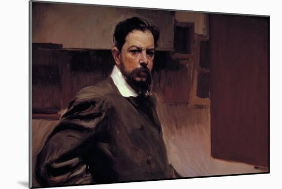 Joaquin Sorolla, Selfportrait I, oil on canvas, 1904. Museum: MUSEO SOROLLA-Joaquin Sorolla-Mounted Poster