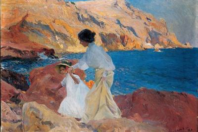 Clotilde and Elena on the Rocks, Javea, 1905