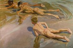Bathing Children at the Beach of Valencia, 1910-Joaquin Sorolla-Giclee Print