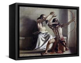 Joas Shoots the Arrow of Redemption-William Dyce-Framed Stretched Canvas