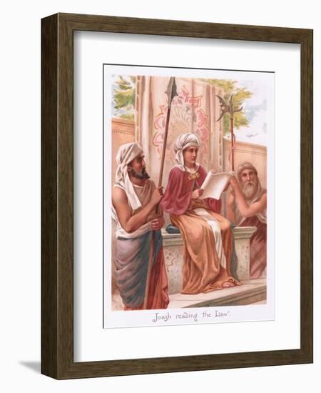 Joash Reading the Law-Henry Ryland-Framed Giclee Print