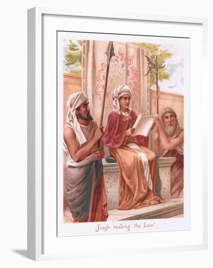 Joash Reading the Law-Henry Ryland-Framed Giclee Print