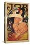 Job', 1898, Printed by F, Champenois-Alphonse Mucha-Stretched Canvas