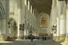 Interior of the Church of St Bavo in Haarlem-Job Adriaensz Berckheyde-Art Print