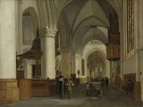 Interior of the Church of St Bavo in Haarlem-Job Adriaensz Berckheyde-Art Print