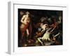 Job and His Children, C. 1650-Domenico Piola-Framed Giclee Print