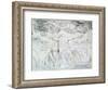 Job and His Daughters-William Blake-Framed Giclee Print