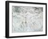 Job and His Daughters-William Blake-Framed Giclee Print