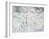 Job and His Daughters-William Blake-Framed Giclee Print