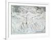 Job and His Daughters-William Blake-Framed Giclee Print