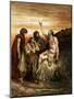 Job and his friends, engraving by Doré - Bible-Gustave Dore-Mounted Giclee Print