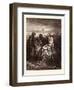 Job and His Friends-Gustave Dore-Framed Giclee Print