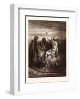 Job and His Friends-Gustave Dore-Framed Giclee Print