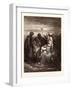 Job and His Friends-Gustave Dore-Framed Giclee Print