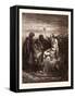 Job and His Friends-Gustave Dore-Framed Stretched Canvas