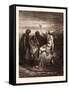 Job and His Friends-Gustave Dore-Framed Stretched Canvas