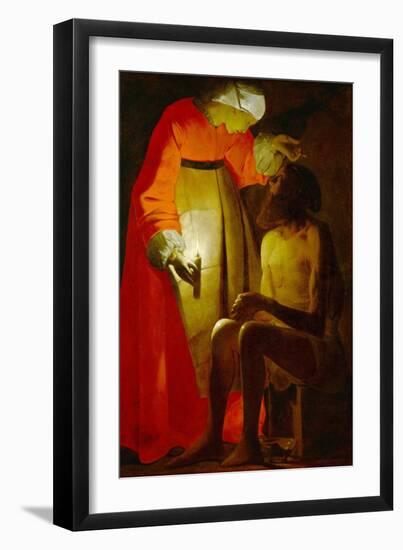 Job and His Wife, Early 1630s-Georges de La Tour-Framed Giclee Print