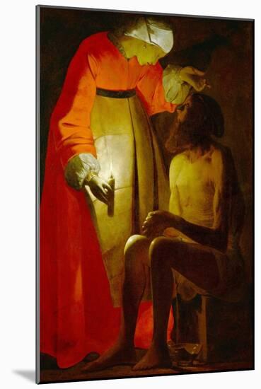 Job and His Wife, Early 1630s-Georges de La Tour-Mounted Giclee Print